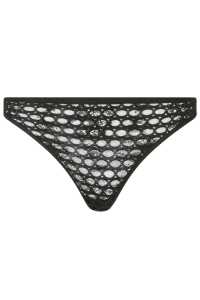 Tanga negro con encaje de Chantelle Pulp