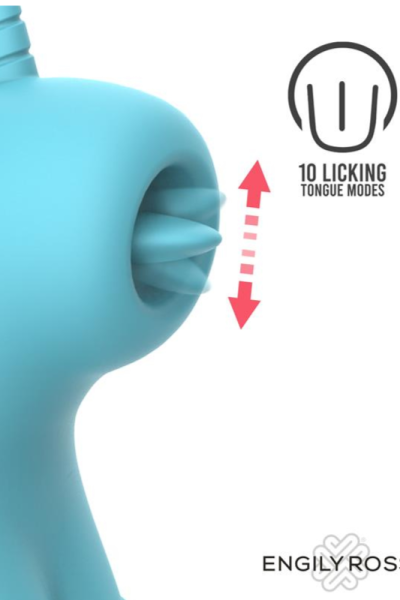 Estimulador Unicornio Azul con Lengua