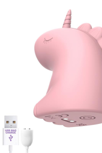 Estimulador Unicornio Rosa con Lengua de pulsación