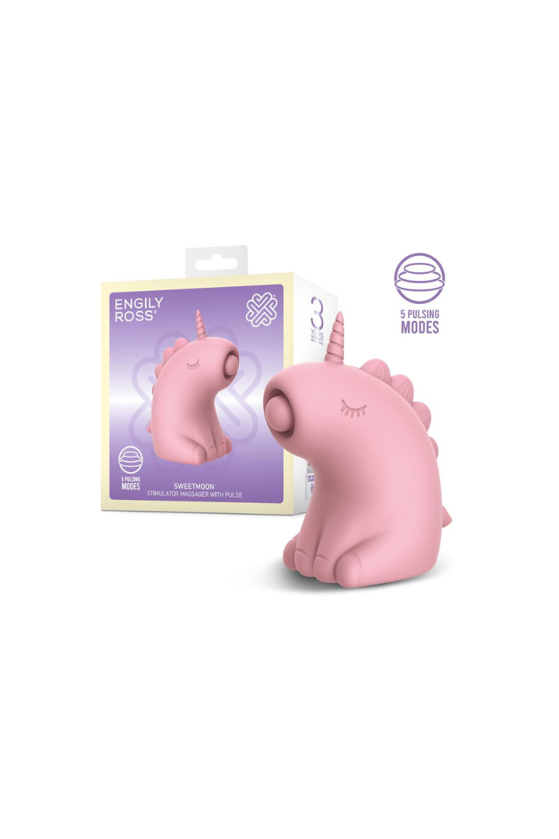 Estimulador Unicornio Rosa con Lengua de pulsación