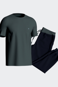 Pijama de lyocell manga corta y pantalón largo IM1561L7800, IMPETUS