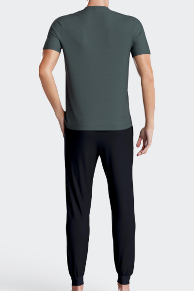 Pijama de lyocell manga corta y pantalón largo IM1561L7800, IMPETUS