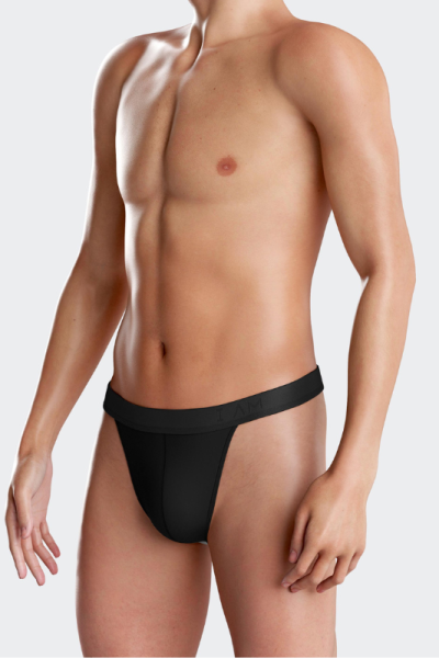 Tanga de hombre Lyocell 1141M9000 negro, I AM Impetus