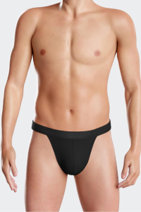 Tanga de hombre Lyocell 1141M9000 negro, I AM Impetus