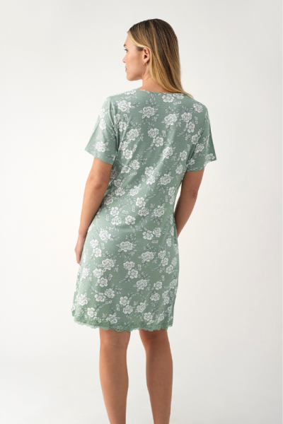 Camisola manga corta modal FLORAL MINT, Promise