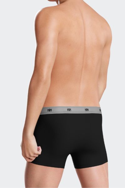 Bóxer Pack de lyocell gris y negro N41, Impetus