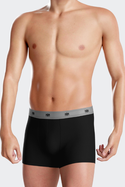 Bóxer Pack de lyocell gris y negro N41, Impetus