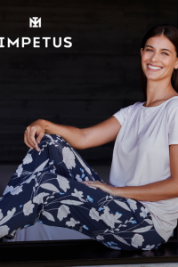 Pijama de mujer de Lyocell manga corta y pantalón largo, Impetus