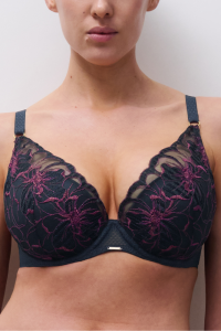 Sujetador halter con aros y con relleno FLEURS SIGNATURE, Chantelle