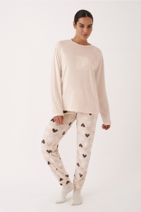 Pijama de mujer de terciopelo elástico ROSITA, Promise