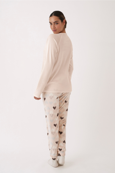 Pijama de mujer de terciopelo elástico ROSITA, Promise