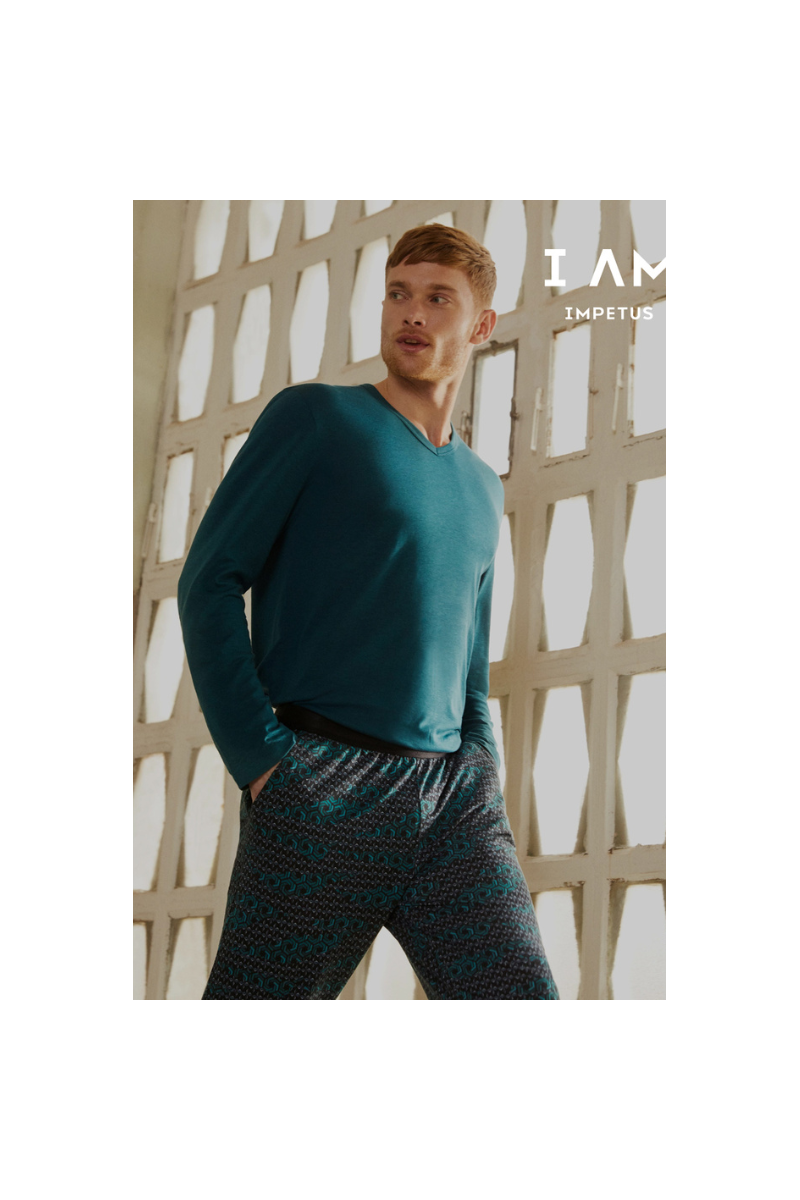 Pijama largo de hombre de lyocell N87, I AM Impetus
