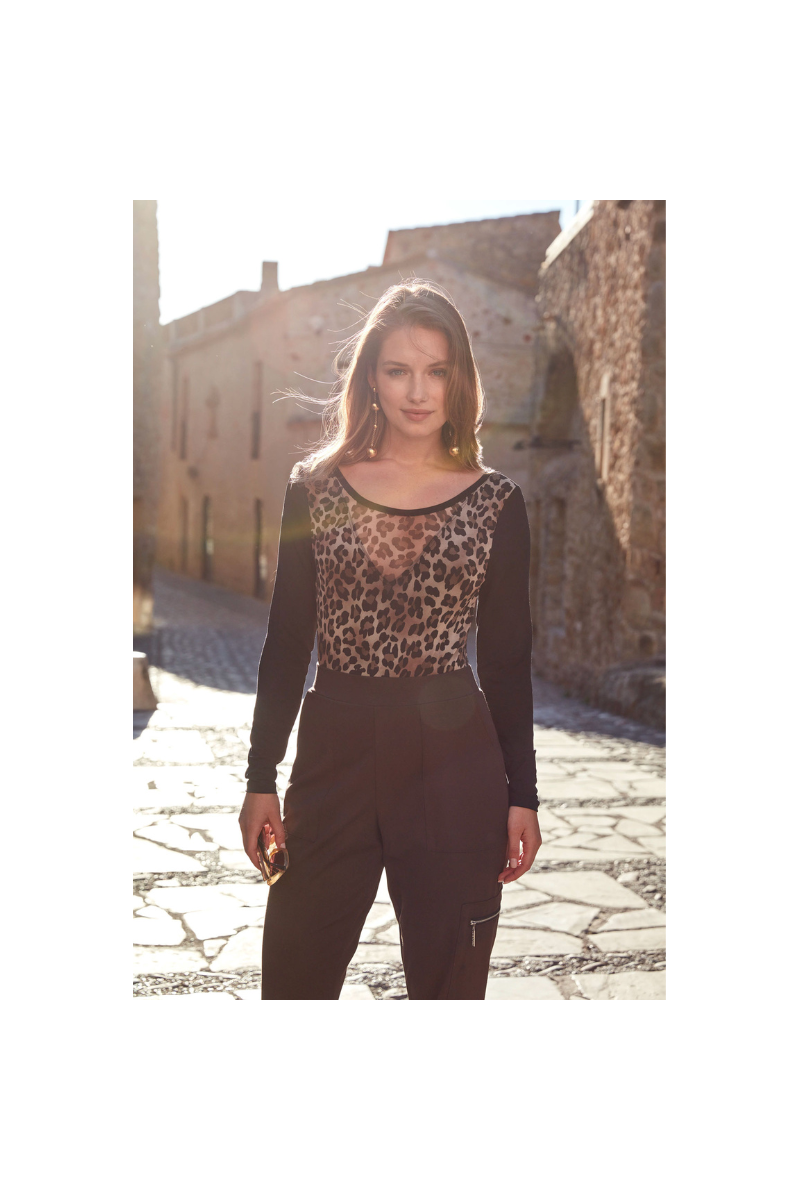 Body de manga larga PANTHER MESH, Janira