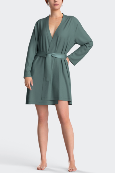 Bata de modal VERDE 0100, Impetus