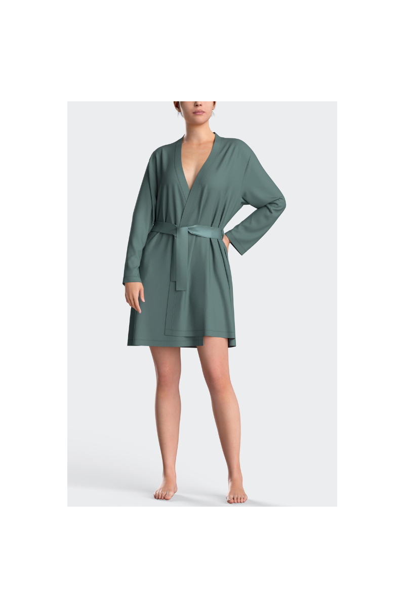 Bata de modal VERDE 0100, Impetus