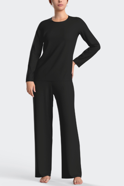 Pijama largo de mujer de modal VERDE 0100, Impetus