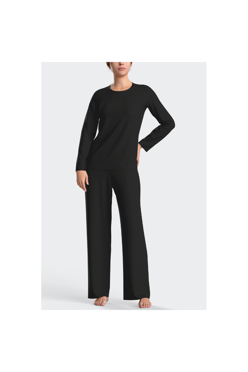 Pijama largo de mujer de modal VERDE 0100, Impetus