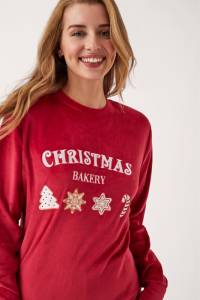 Pijama de mujer de terciopelo NAVIDAD, Promise