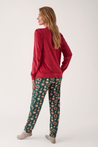 Pijama de mujer de terciopelo NAVIDAD, Promise