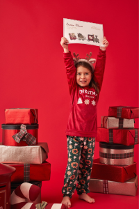 Pijama de niño y niña de terciopelo NAVIDAD, Promise