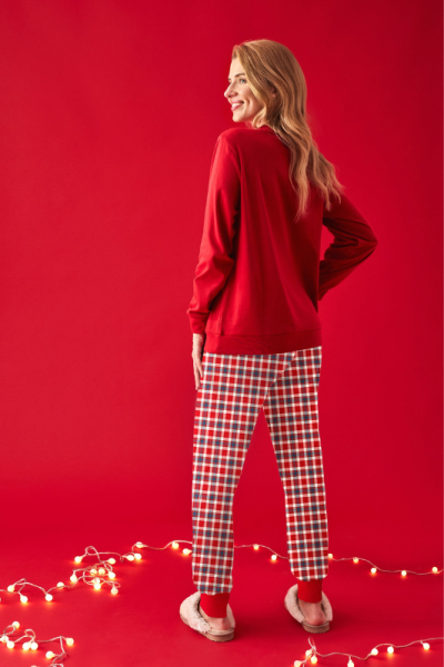 Pijama de mujer en algodón NAVIDAD, Promise
