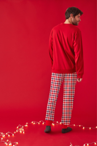 Pijama de hombre de algodón NAVIDAD, Promise