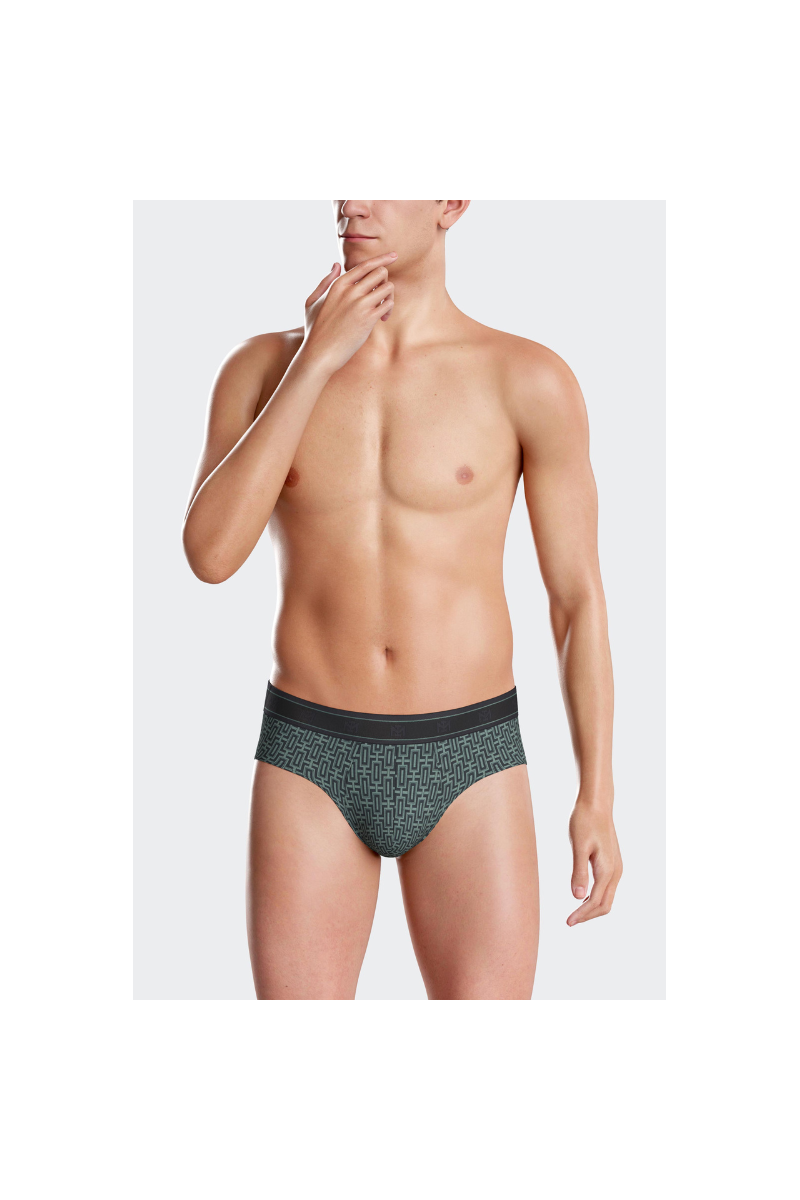 Pack de 2 Slips de algodón y modal estampado y liso N72, Impetus