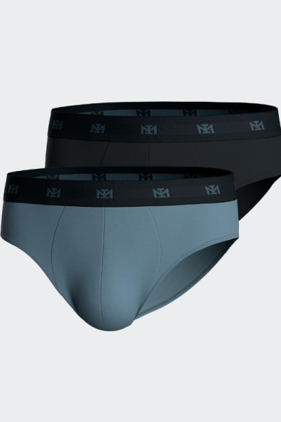 Pack de 2 Slips de Lyocell AZUL N65, Impetus