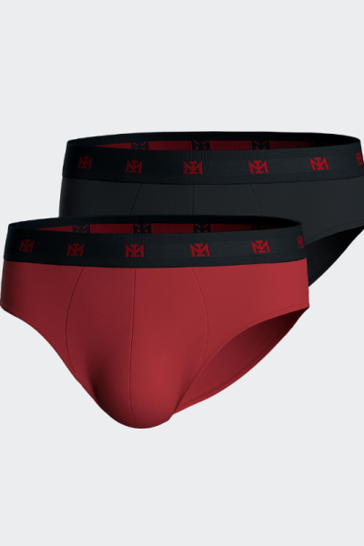 Pack de 2 Slips de Lyocell ROJO N65, Impetus