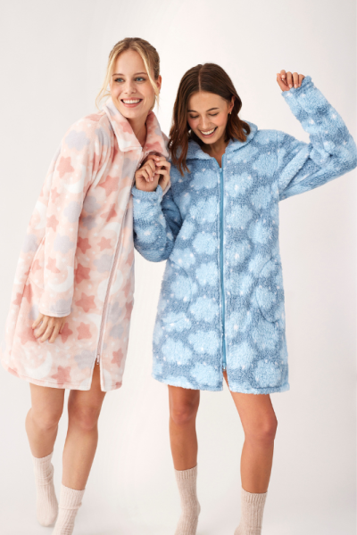 Bata suave con cremallera ESTRELLAS, Promise