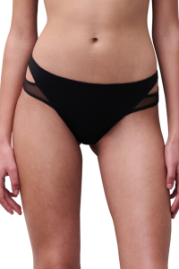 Tanga Halo Chantelle Pulp sin costuras | Negro y Nude