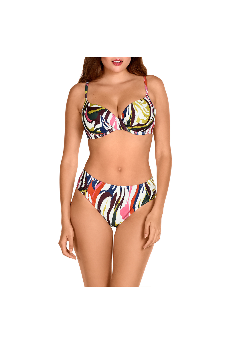 Bikini Twister Multicolor Dolores Cortés 2611 | Top Twister con Aro | Comprar Online