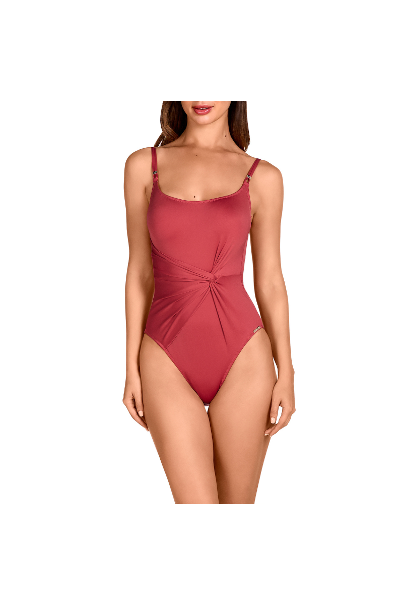 Bañador Liso Cherry Dolores Cortés 2515 | Copas Extraíbles Soft Control | Comprar Online