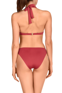 Bikini Liso Cherry Dolores Cortés 2516 | Top Push-Up Aros Atado Cuello | Comprar Online