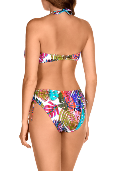 Bikini Tropical Dolores Cortés 2578 | Bandeau Copa E Aros y Braga Talle Alto