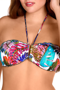 Bikini Tropical Dolores Cortés 2576 | Bandeau Copa E Aros y Braga Bikini