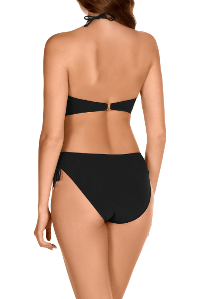 Bikini Bandeau Negro Dolores Cortés 2655 | Top Bandeau Copa E con Aros | Comprar Online