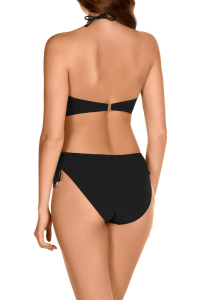 Bikini Bandeau Negro Dolores Cortés 2655 | Top Bandeau Copa E con Aros | Comprar Online