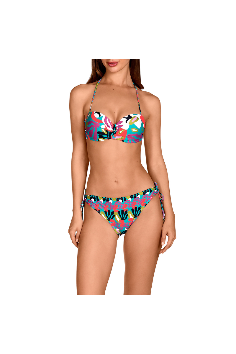 Bikini Bandeau Multicolor Dolores Cortés 2645 | Copas, Aro y Braga Lazo | Comprar Online