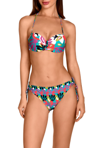 Bikini Bandeau Multicolor Dolores Cortés 2645 | Copas, Aro y Braga Lazo | Comprar Online
