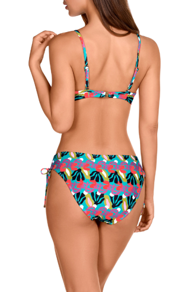 Bikini Multicolor Dolores Cortés 2642 | Top Copas y Aro con Lazo | Comprar Online