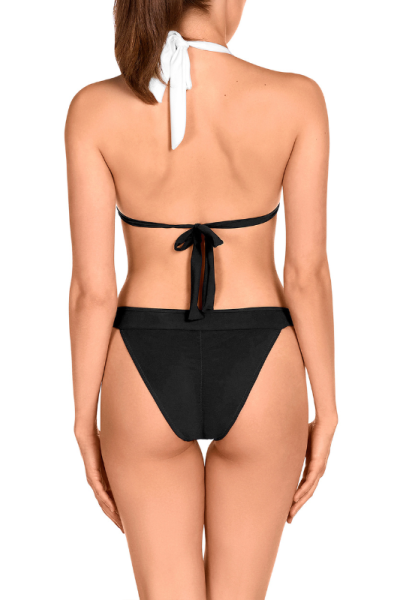 Bikini Push-Up Bicolor Dolores Cortés 2534 | Copas Preformadas y Atado Cuello | Comprar Online