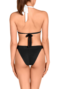 Bikini Push-Up Bicolor Dolores Cortés 2534 | Copas Preformadas y Atado Cuello | Comprar Online