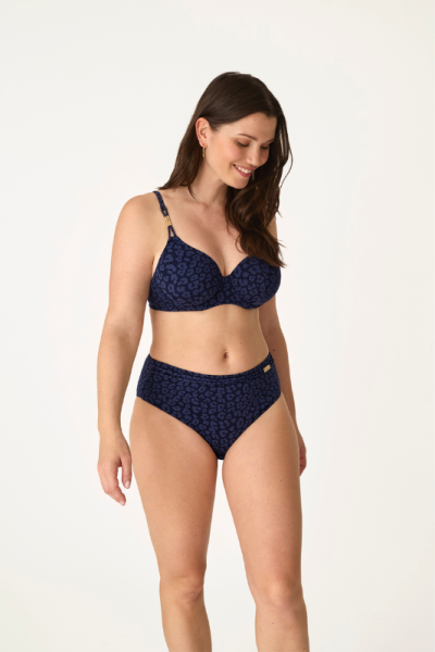 Bikini Azul Promise S10430 | Jacquard Midnight Safari Copa D Capacidad | Comprar Online