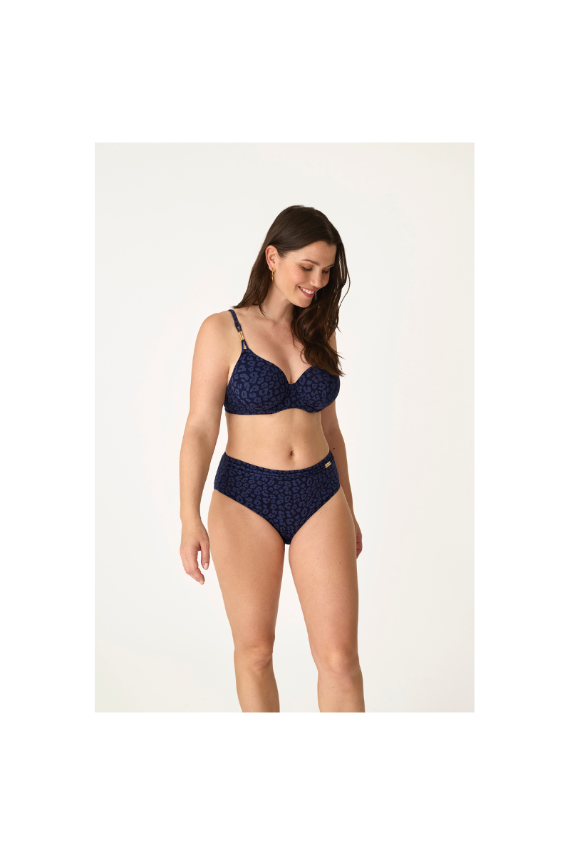 Bikini Azul Promise S10430 | Jacquard Midnight Safari Copa D Capacidad | Comprar Online