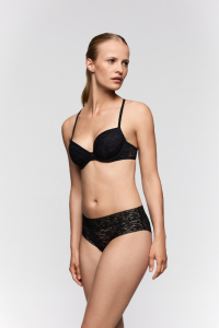 Sujetador Foam Negro Sarda CID | Encaje y Escote Profundo | Comprar Online
