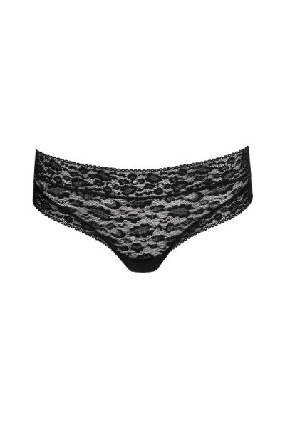 Shorty Encaje Negro Sarda CID | Hotpants Lencería Floral Cobertura Total | Comprar Online