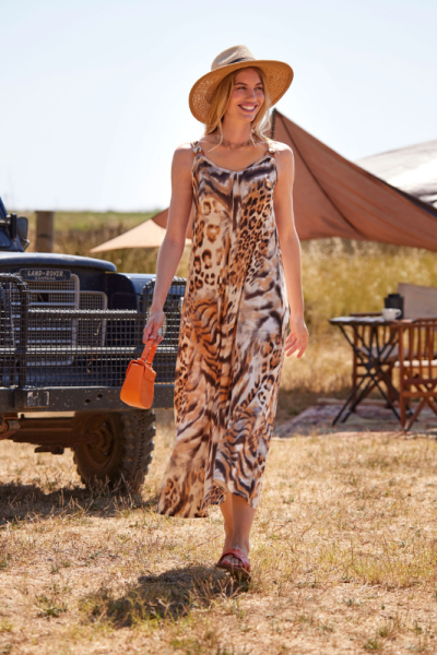 Vestido largo animal print Namib · Janira | Moda verano