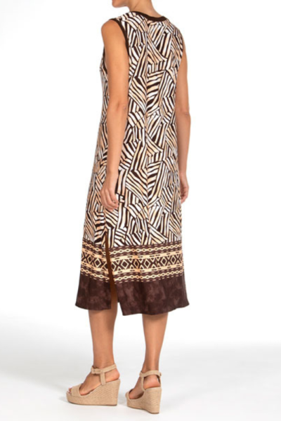 Vestido midi estampado étnico Masai · Janira | Compra Online