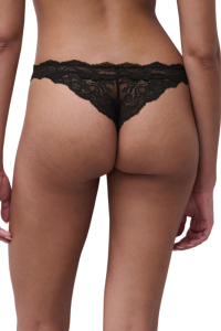 Tanga lunares encaje Gloss negro · Chantelle